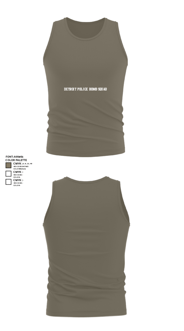 Tank Top, Detroit Police Bomb Squad, Police, Teamtime, Team time, sublimation, custom sports apparel, team uniforms, spirit wear, spiritwear, sports uniforms, custom shirts, team store, custom team store, fundraiser sports, apparel fundraiser