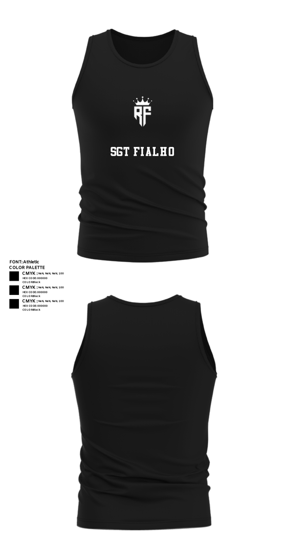 Tank Top, SGT FIALHO, Police, Teamtime, Team time, sublimation, custom sports apparel, team uniforms, spirit wear, spiritwear, sports uniforms, custom shirts, team store, custom team store, fundraiser sports, apparel fundraiser