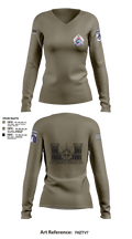 XVIII ABN G2 65000076 Women's Long Sleeve V-neck Shirt - 13