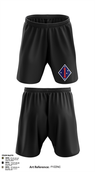 Athletic Shorts With Pockets, 3rd LAR 1st MARDIV, Marines, Teamtime, Team time, sublimation, custom sports apparel, team uniforms, spirit wear, spiritwear, sports uniforms, custom shirts, team store, custom team store, fundraiser sports, apparel fundraiser