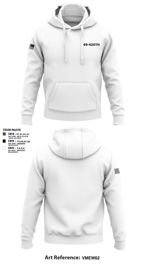 Hoodie, 69-420th, National Guard, Teamtime, Team time, sublimation, custom sports apparel, team uniforms, spirit wear, spiritwear, sports uniforms, custom shirts, team store, custom team store, fundraiser sports, apparel fundraiser