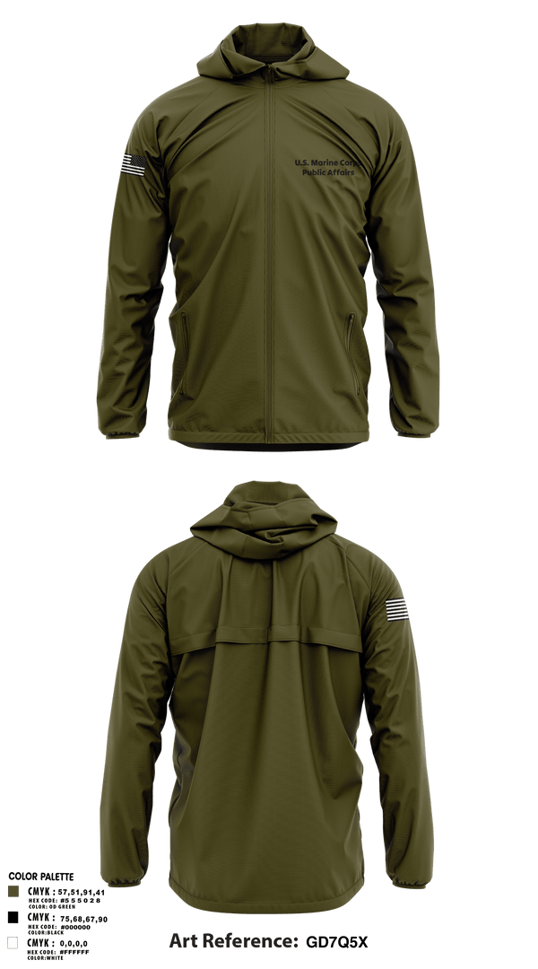 Windbreaker, MCRDPI COMMSTRAT, Marines, Teamtime, Team time, sublimation, custom sports apparel, team uniforms, spirit wear, spiritwear, sports uniforms, custom shirts, team store, custom team store, fundraiser sports, apparel fundraiser