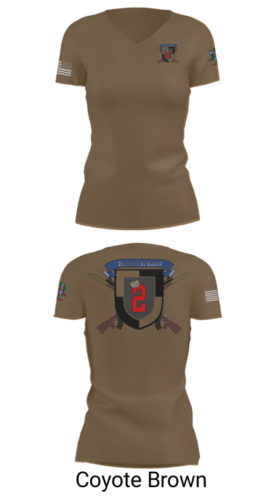 2nd Battalion 43692183 Women's Short Sleeve V-neck Shirt - 8