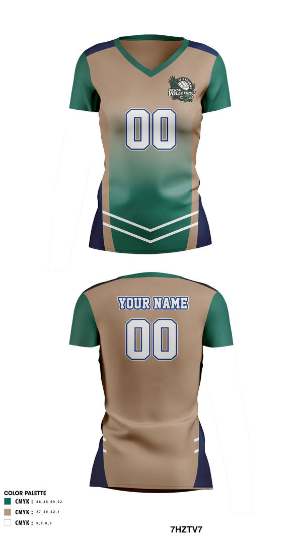 Women's Short Sleeve Vneck Shirt, John P Stevens High School Volleyball, Women's Volleyball, Teamtime, Team time, sublimation, custom sports apparel, team uniforms, spirit wear, spiritwear, sports uniforms, custom shirts, team store, custom team store, fundraiser sports, apparel fundraiser