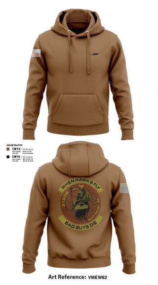 Hoodie, 319th Maintenance Squadron, Air Force, Teamtime, Team time, sublimation, custom sports apparel, team uniforms, spirit wear, spiritwear, sports uniforms, custom shirts, team store, custom team store, fundraiser sports, apparel fundraiser