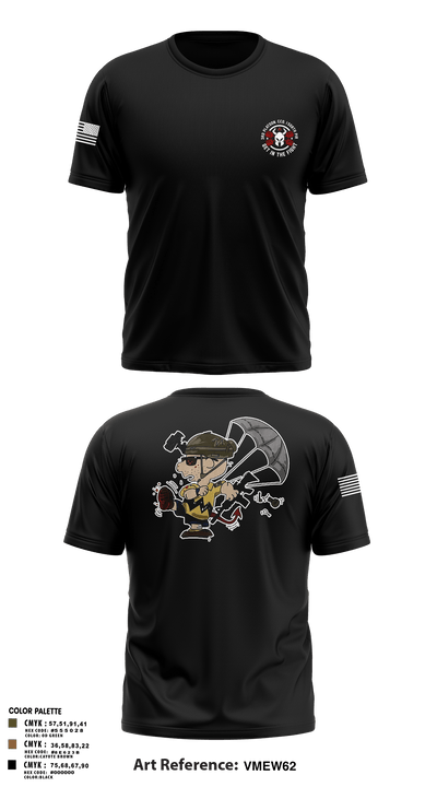3rd Platoon, CCo, 1-508th PIR 77513198 Short Sleeve Performance Shirt - 3