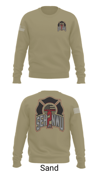 Crew Neck Sweatshirt, SEHNWU, Fire Department, Teamtime, Team time, sublimation, custom sports apparel, team uniforms, spirit wear, spiritwear, sports uniforms, custom shirts, team store, custom team store, fundraiser sports, apparel fundraiser