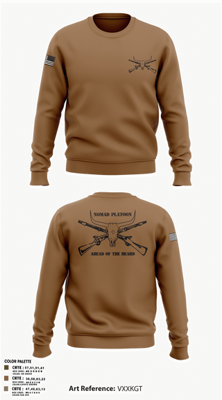 Crew Neck Sweatshirt, Nomad Platoon, , Teamtime, Team time, sublimation, custom sports apparel, team uniforms, spirit wear, spiritwear, sports uniforms, custom shirts, team store, custom team store, fundraiser sports, apparel fundraiser