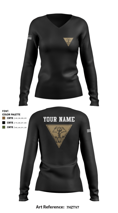 Ghost Frogs 23305711 Women's Long Sleeve V-neck Shirt - 8
