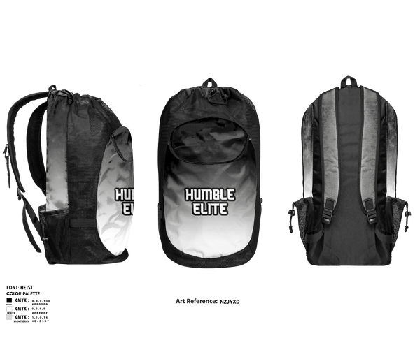 Gear Bag, Humble Elite, Men's Basketball, Teamtime, Team time, sublimation, custom sports apparel, team uniforms, spirit wear, spiritwear, sports uniforms, custom shirts, team store, custom team store, fundraiser sports, apparel fundraiser