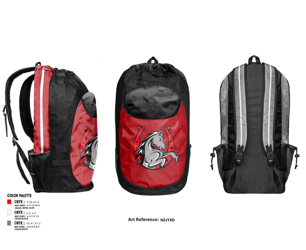 Gear Bag, Broncos, Football, Teamtime, Team time, sublimation, custom sports apparel, team uniforms, spirit wear, spiritwear, sports uniforms, custom shirts, team store, custom team store, fundraiser sports, apparel fundraiser