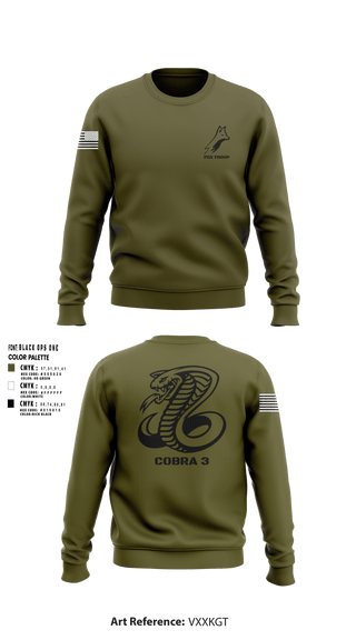 Crew Neck Sweatshirt, Fox troop, Army, Teamtime, Team time, sublimation, custom sports apparel, team uniforms, spirit wear, spiritwear, sports uniforms, custom shirts, team store, custom team store, fundraiser sports, apparel fundraiser