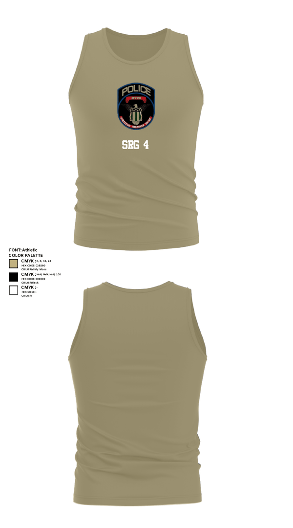 Tank Top, SRG 4, Police, Teamtime, Team time, sublimation, custom sports apparel, team uniforms, spirit wear, spiritwear, sports uniforms, custom shirts, team store, custom team store, fundraiser sports, apparel fundraiser