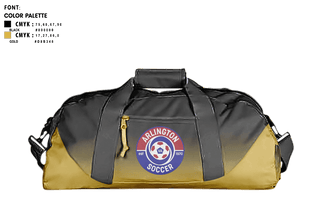 Duffle Bag, Arlington, Men's Soccer, Teamtime, Team time, sublimation, custom sports apparel, team uniforms, spirit wear, spiritwear, sports uniforms, custom shirts, team store, custom team store, fundraiser sports, apparel fundraiser
