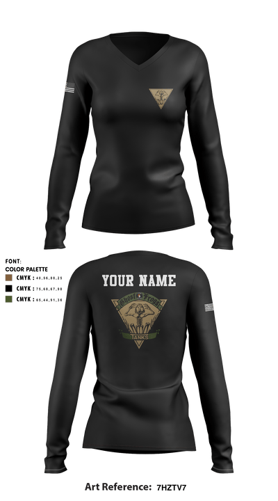 Ghost Frogs 23305711 Women's Long Sleeve V-neck Shirt - 6
