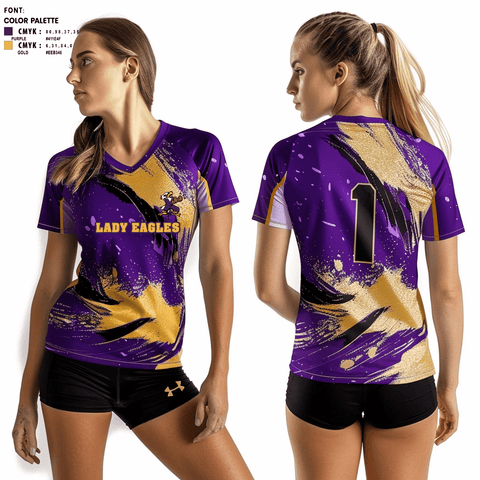 Short Sleeve Performance Shirt, Lady Eagles, Women's Volleyball, Teamtime, Team time, sublimation, custom sports apparel, team uniforms, spirit wear, spiritwear, sports uniforms, custom shirts, team store, custom team store, fundraiser sports, apparel fundraiser