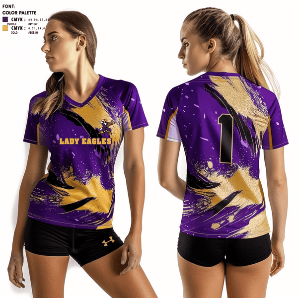Short Sleeve Performance Shirt, Lady Eagles, Women's Volleyball, Teamtime, Team time, sublimation, custom sports apparel, team uniforms, spirit wear, spiritwear, sports uniforms, custom shirts, team store, custom team store, fundraiser sports, apparel fundraiser