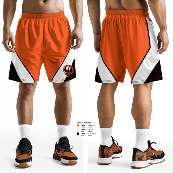 Athletic Shorts With Pockets, Phoenix Firebirds, Men's Basketball, Teamtime, Team time, sublimation, custom sports apparel, team uniforms, spirit wear, spiritwear, sports uniforms, custom shirts, team store, custom team store, fundraiser sports, apparel fundraiser
