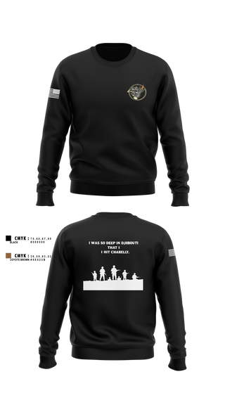 Crew Neck Sweatshirt, Eco 2/160th SOAR (Abn), Army, Teamtime, Team time, sublimation, custom sports apparel, team uniforms, spirit wear, spiritwear, sports uniforms, custom shirts, team store, custom team store, fundraiser sports, apparel fundraiser