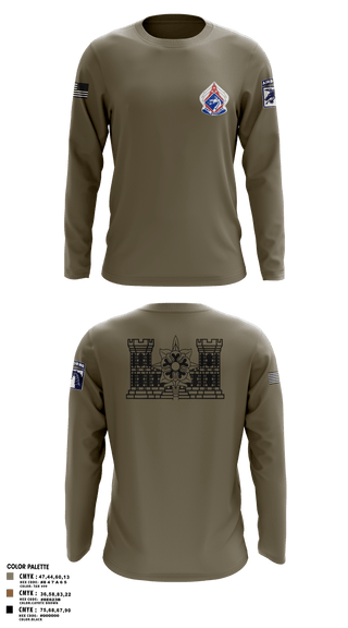 Long Sleeve Performance Shirt, XVIII ABN G2, Army, Teamtime, Team time, sublimation, custom sports apparel, team uniforms, spirit wear, spiritwear, sports uniforms, custom shirts, team store, custom team store, fundraiser sports, apparel fundraiser