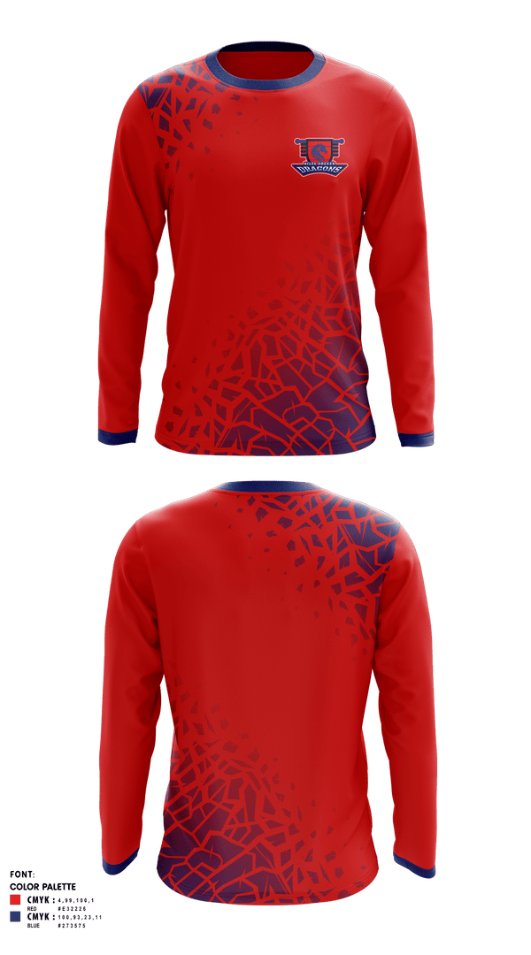 Long Sleeve Performance Shirt, Niles Middle School, Men's Soccer, Teamtime, Team time, sublimation, custom sports apparel, team uniforms, spirit wear, spiritwear, sports uniforms, custom shirts, team store, custom team store, fundraiser sports, apparel fundraiser