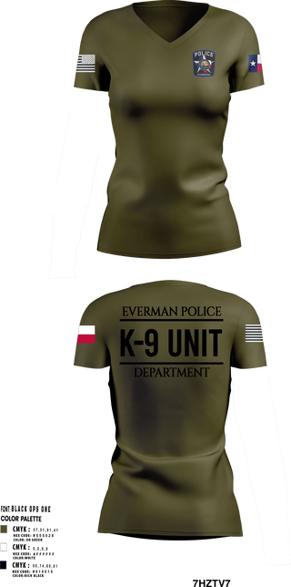 Women's Short Sleeve Vneck Shirt, K9-Unit, Police, Teamtime, Team time, sublimation, custom sports apparel, team uniforms, spirit wear, spiritwear, sports uniforms, custom shirts, team store, custom team store, fundraiser sports, apparel fundraiser