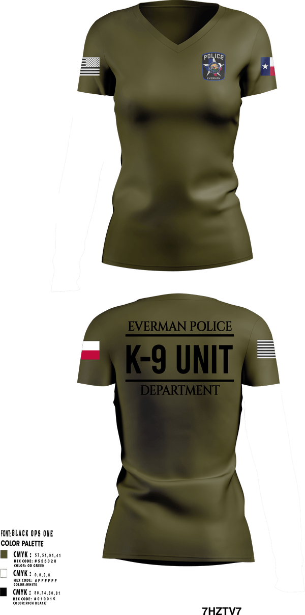 Women's Short Sleeve Vneck Shirt, K9-Unit, Police, Teamtime, Team time, sublimation, custom sports apparel, team uniforms, spirit wear, spiritwear, sports uniforms, custom shirts, team store, custom team store, fundraiser sports, apparel fundraiser