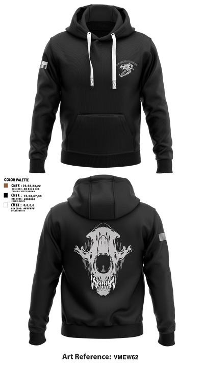 B co 224th MI BN MX 64334145 Hoodie - 3