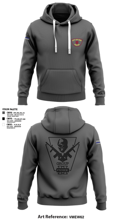 Erie police department 42261710 Hoodie - 6