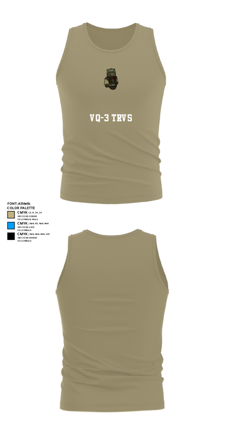 Tank Top, VQ-3 DET TRVS, Navy, Teamtime, Team time, sublimation, custom sports apparel, team uniforms, spirit wear, spiritwear, sports uniforms, custom shirts, team store, custom team store, fundraiser sports, apparel fundraiser