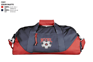 Duffle Bag, Niles Recreational League NYSL, Men's Soccer, Teamtime, Team time, sublimation, custom sports apparel, team uniforms, spirit wear, spiritwear, sports uniforms, custom shirts, team store, custom team store, fundraiser sports, apparel fundraiser