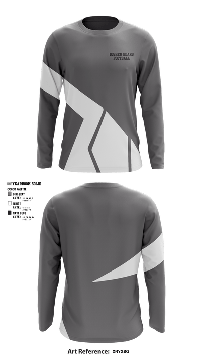 Goshen Bears 15835419 Long Sleeve Performance Shirt - 1