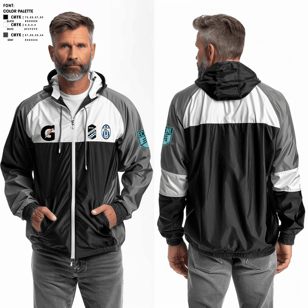 Windbreaker, Inter X Ac Connecticut, Men's Soccer, Teamtime, Team time, sublimation, custom sports apparel, team uniforms, spirit wear, spiritwear, sports uniforms, custom shirts, team store, custom team store, fundraiser sports, apparel fundraiser