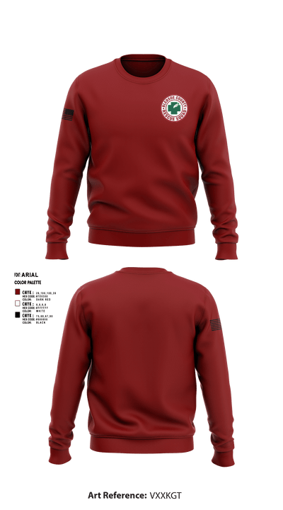 Bledsoe County Rescue Squad 83913637 Crew Neck Sweatshirt - 2
