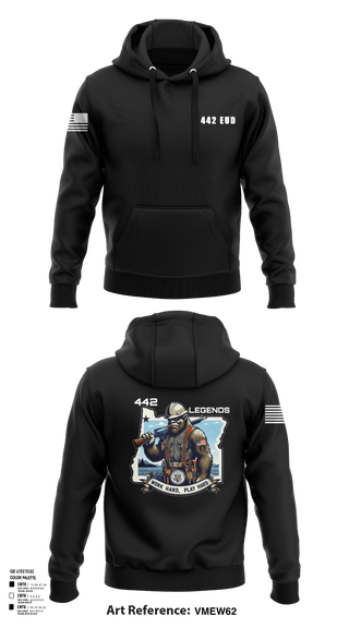 Hoodie, 442 EUD, National Guard, Teamtime, Team time, sublimation, custom sports apparel, team uniforms, spirit wear, spiritwear, sports uniforms, custom shirts, team store, custom team store, fundraiser sports, apparel fundraiser