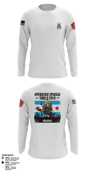 Long Sleeve Performance Polo, 34th DSB, Army, Teamtime, Team time, sublimation, custom sports apparel, team uniforms, spirit wear, spiritwear, sports uniforms, custom shirts, team store, custom team store, fundraiser sports, apparel fundraiser