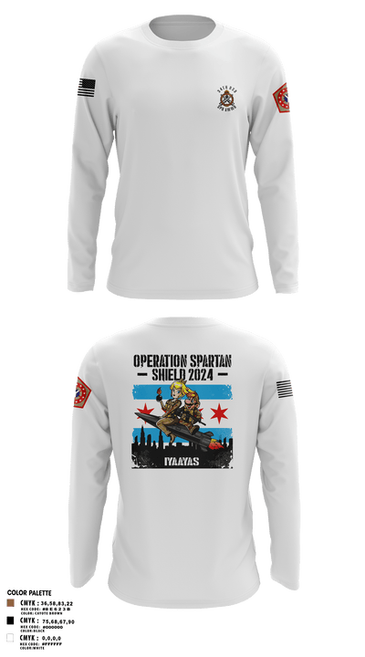 34th DSB 82361505 Long Sleeve Performance Polo - 2