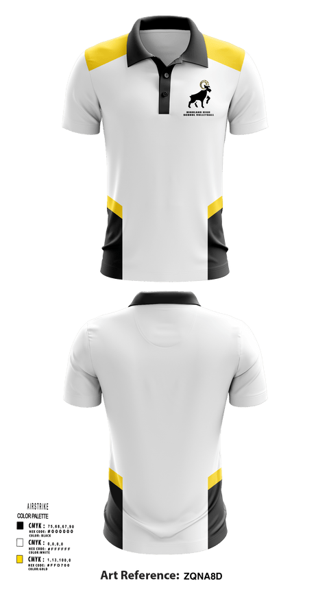 Short Sleeve Performance Polo, Highland High School Volleyball, Women's Volleyball, Teamtime, Team time, sublimation, custom sports apparel, team uniforms, spirit wear, spiritwear, sports uniforms, custom shirts, team store, custom team store, fundraiser sports, apparel fundraiser