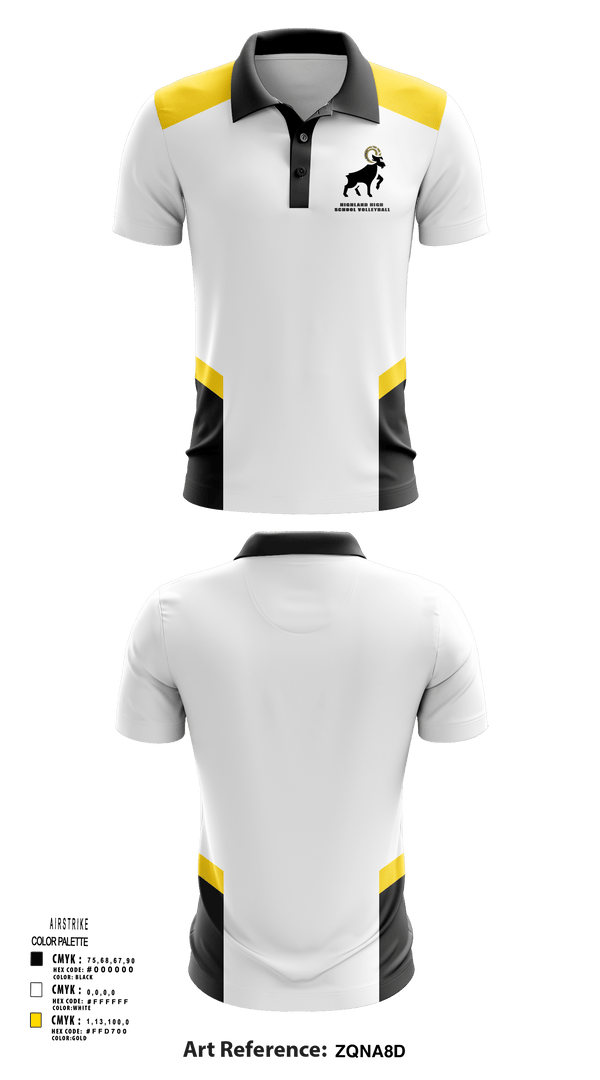 Short Sleeve Performance Polo, Highland High School Volleyball, Women's Volleyball, Teamtime, Team time, sublimation, custom sports apparel, team uniforms, spirit wear, spiritwear, sports uniforms, custom shirts, team store, custom team store, fundraiser sports, apparel fundraiser