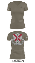 C Co 1-124 Rifle Company 57736053 Women's Short Sleeve V-neck Shirt - 65