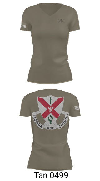 Women's Short Sleeve Vneck Shirt, C Co 1-124 Rifle Company, National Guard, Teamtime, Team time, sublimation, custom sports apparel, team uniforms, spirit wear, spiritwear, sports uniforms, custom shirts, team store, custom team store, fundraiser sports, apparel fundraiser