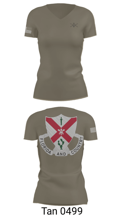 C Co 1-124 Rifle Company 57736053 Women's Short Sleeve V-neck Shirt - 65