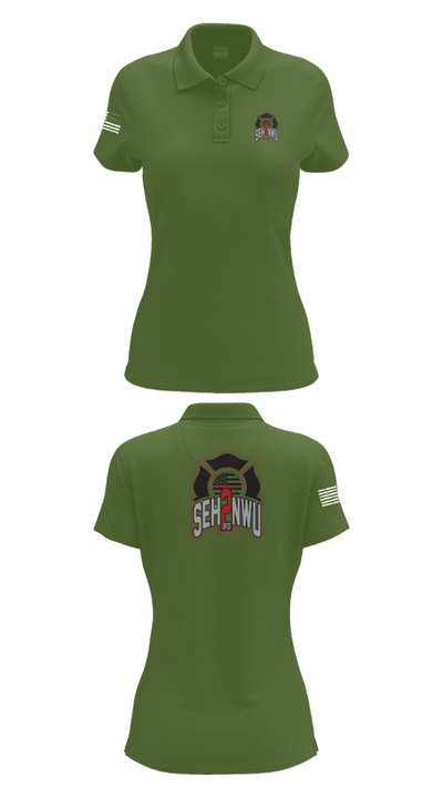 SEHNWU 1641965 Women's Short Sleeve Performance Polo  - 55