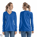 Forsyth High School Volleyball 13165035 Women's Long Sleeve V-neck Shirt - 84