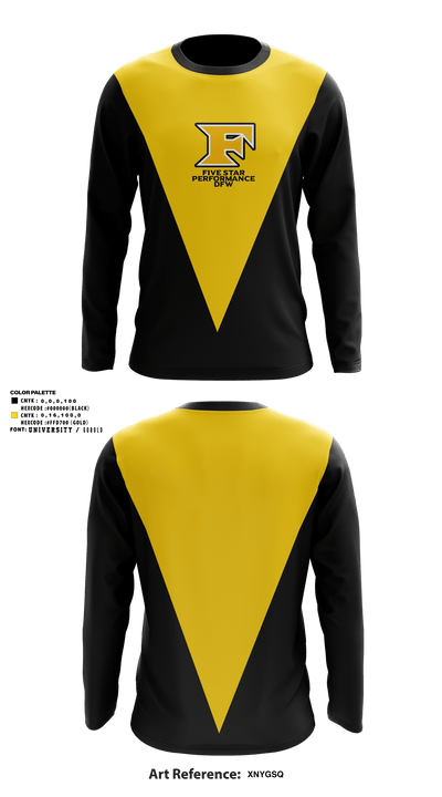 Five Star Performance DFW 41440026 Long Sleeve Performance Shirt - 1