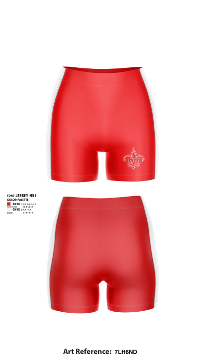 St Ansgar Middle School Volleyball 24762689 Women's Compression Shorts - 1