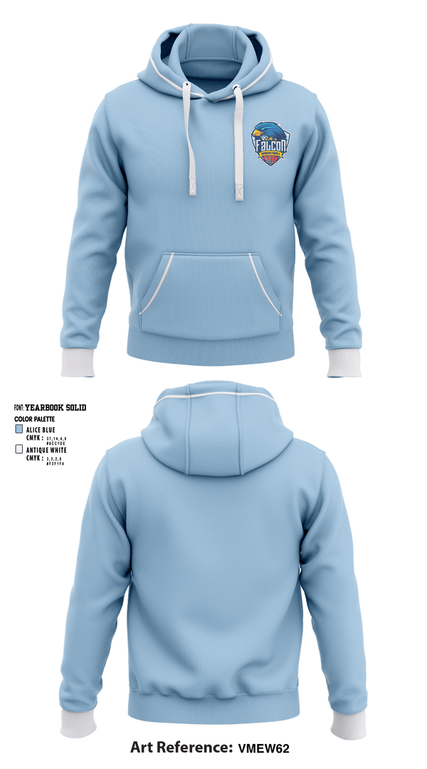 Hoodie, FALCONS, Men's Basketball, Teamtime, Team time, sublimation, custom sports apparel, team uniforms, spirit wear, spiritwear, sports uniforms, custom shirts, team store, custom team store, fundraiser sports, apparel fundraiser