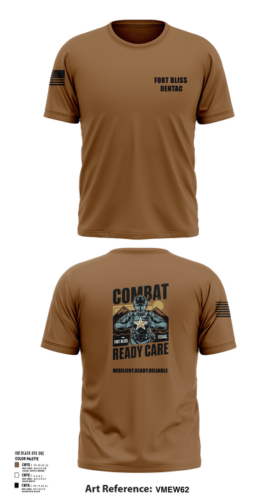 Fort Bliss DENTAC 45605501 Short Sleeve Performance Shirt - 1