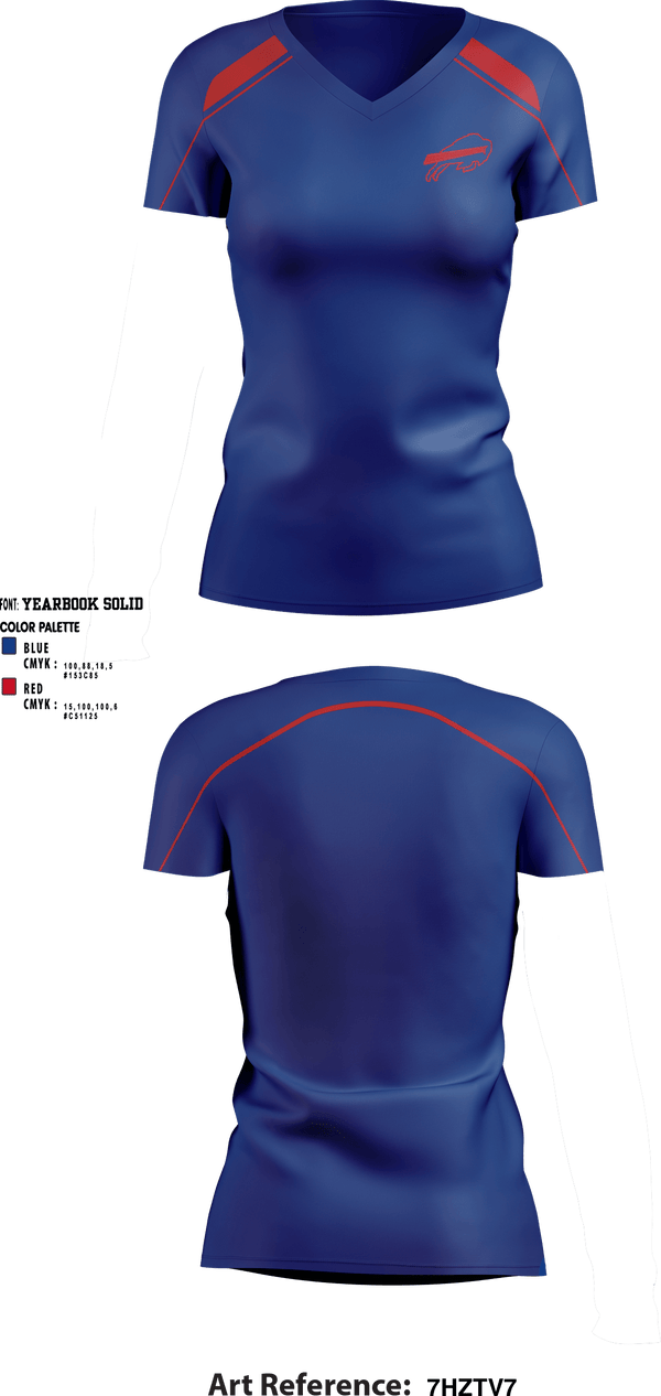 Women's Short Sleeve Vneck Shirt, Keystone Bills Football and Cheer, Football, Teamtime, Team time, sublimation, custom sports apparel, team uniforms, spirit wear, spiritwear, sports uniforms, custom shirts, team store, custom team store, fundraiser sports, apparel fundraiser