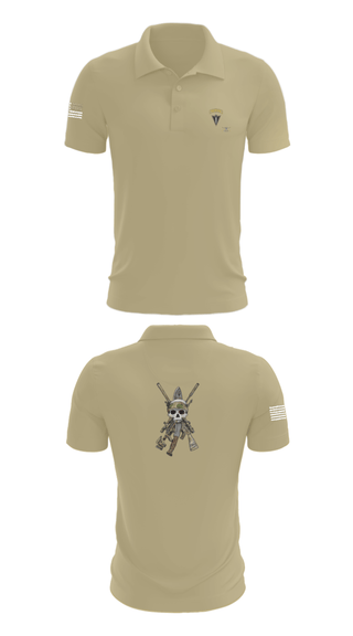 Short Sleeve Performance Polo, HHC 2/130 IN, National Guard, Teamtime, Team time, sublimation, custom sports apparel, team uniforms, spirit wear, spiritwear, sports uniforms, custom shirts, team store, custom team store, fundraiser sports, apparel fundraiser